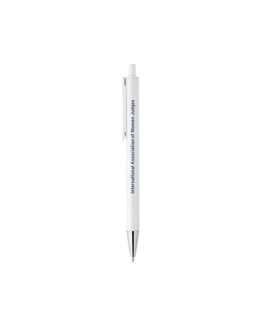 Recycled Aluminium Sleek Pen - White