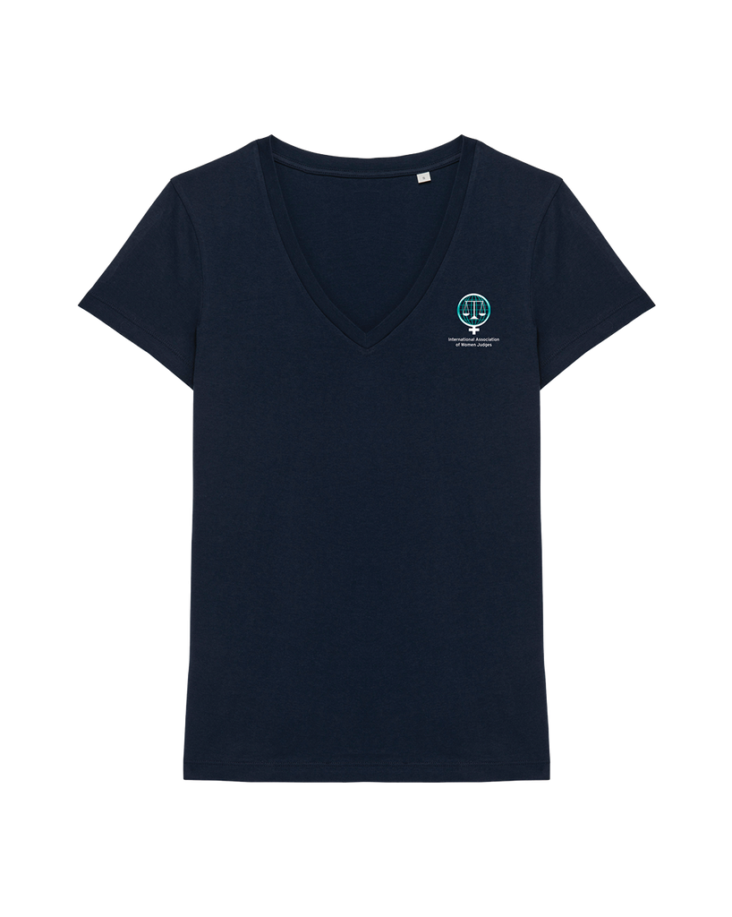 Woman V-Neck T-Shirt - Navy